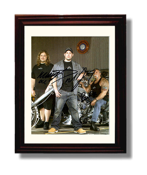 American Choppers - Teutul Family Custom Bike Builders - Vintage Television Wall Art - 8x10 Beveled Frame wall art print - television decor