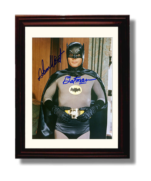 Batman - Adam West Bright Knight of Gotham - Vintage Television Wall Art - 8x10 Beveled Frame wall art print - television decor