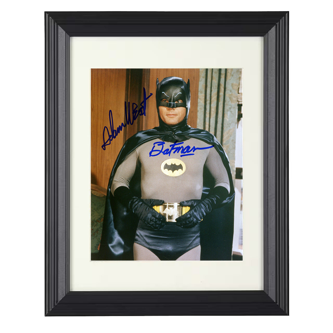 Batman – Adam West Bright Knight of Gotham – 8x10 black beveled framed television wall art