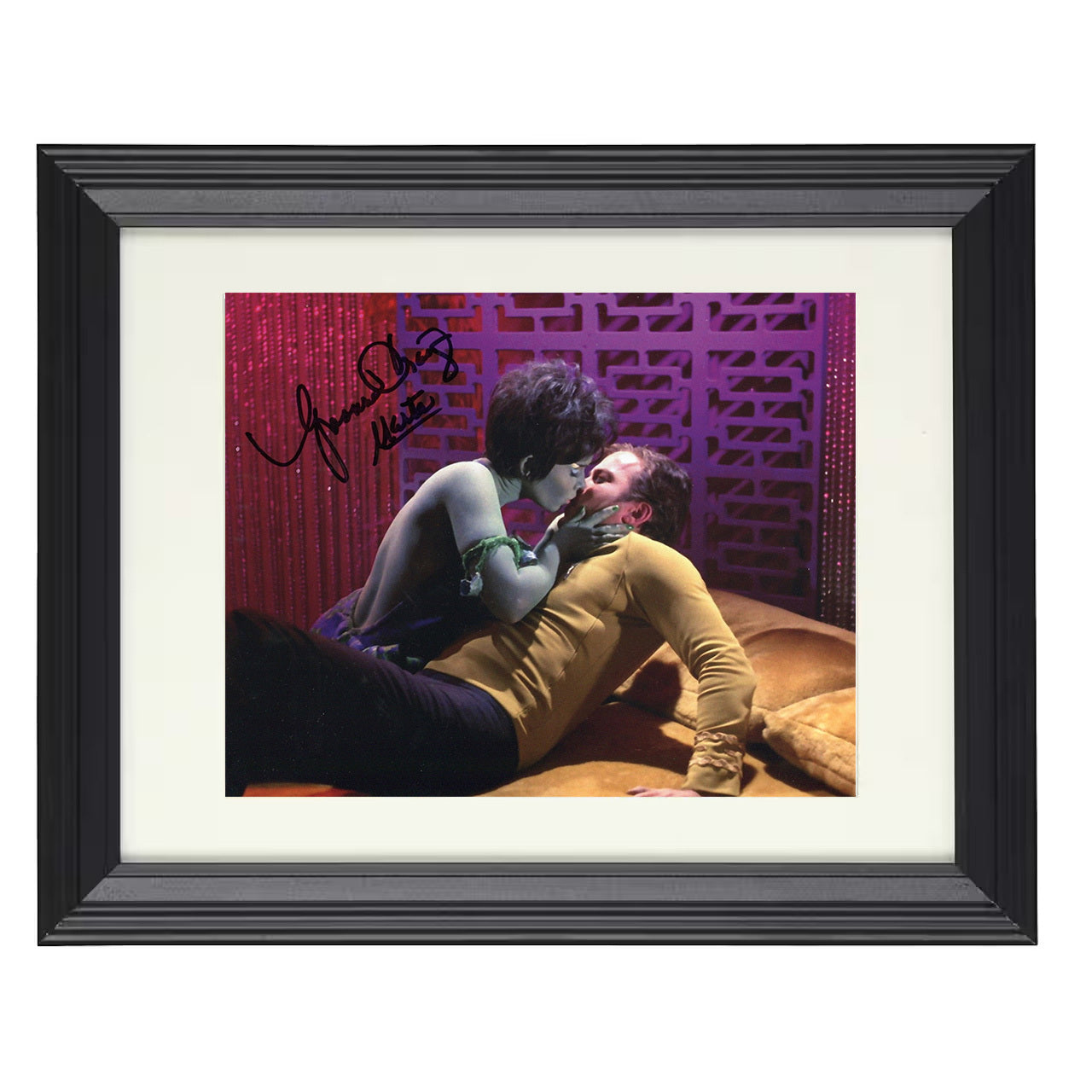 Batman – Yvonne Craig (Batgirl) Classic Batgirl Image – 8x10 black beveled framed television wall art