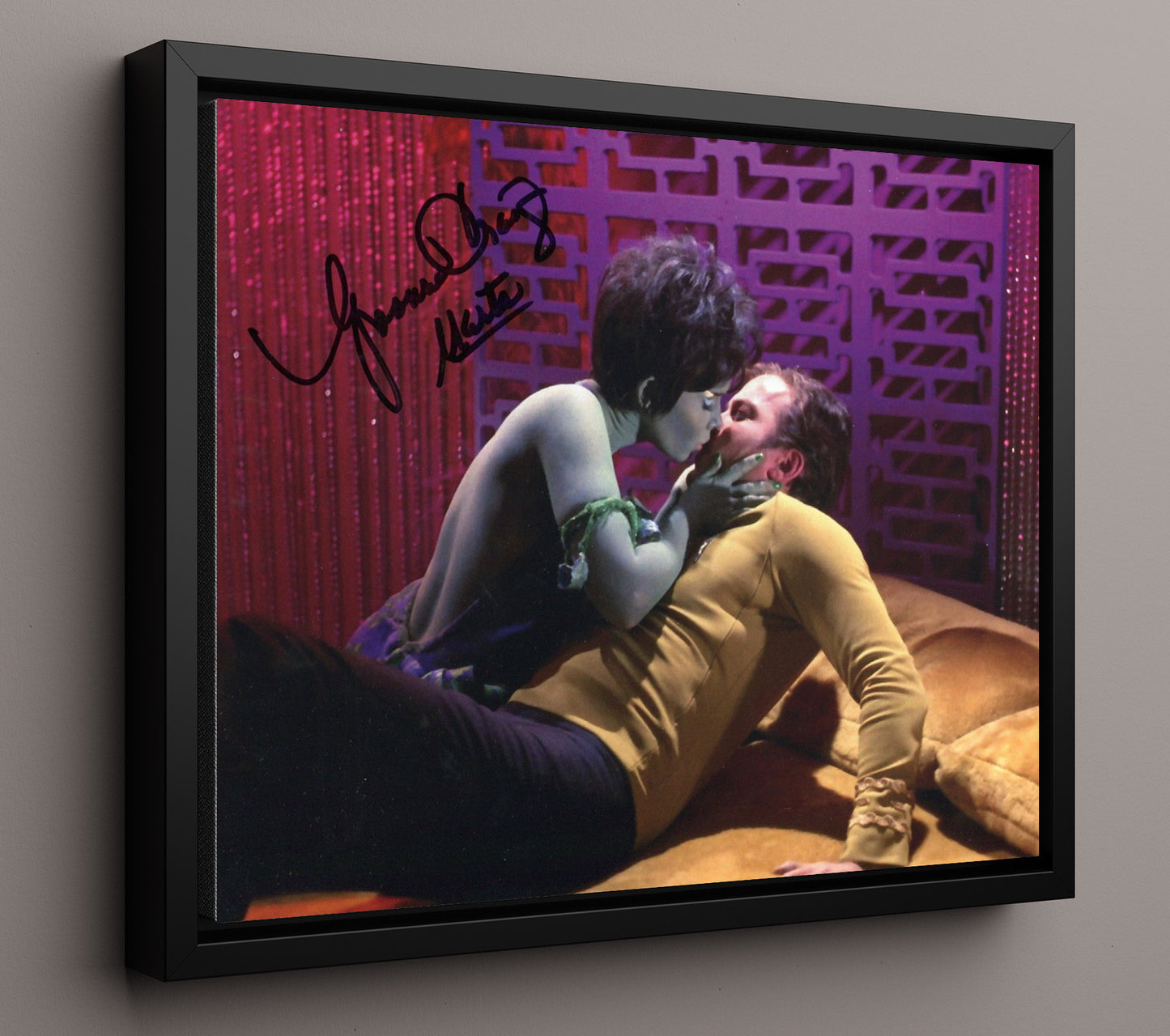 Batman - Yvonne Craig (Batgirl) Classic Batgirl - Vintage Television Wall Art - 16x20 Framed Canvas wall art print - television decor