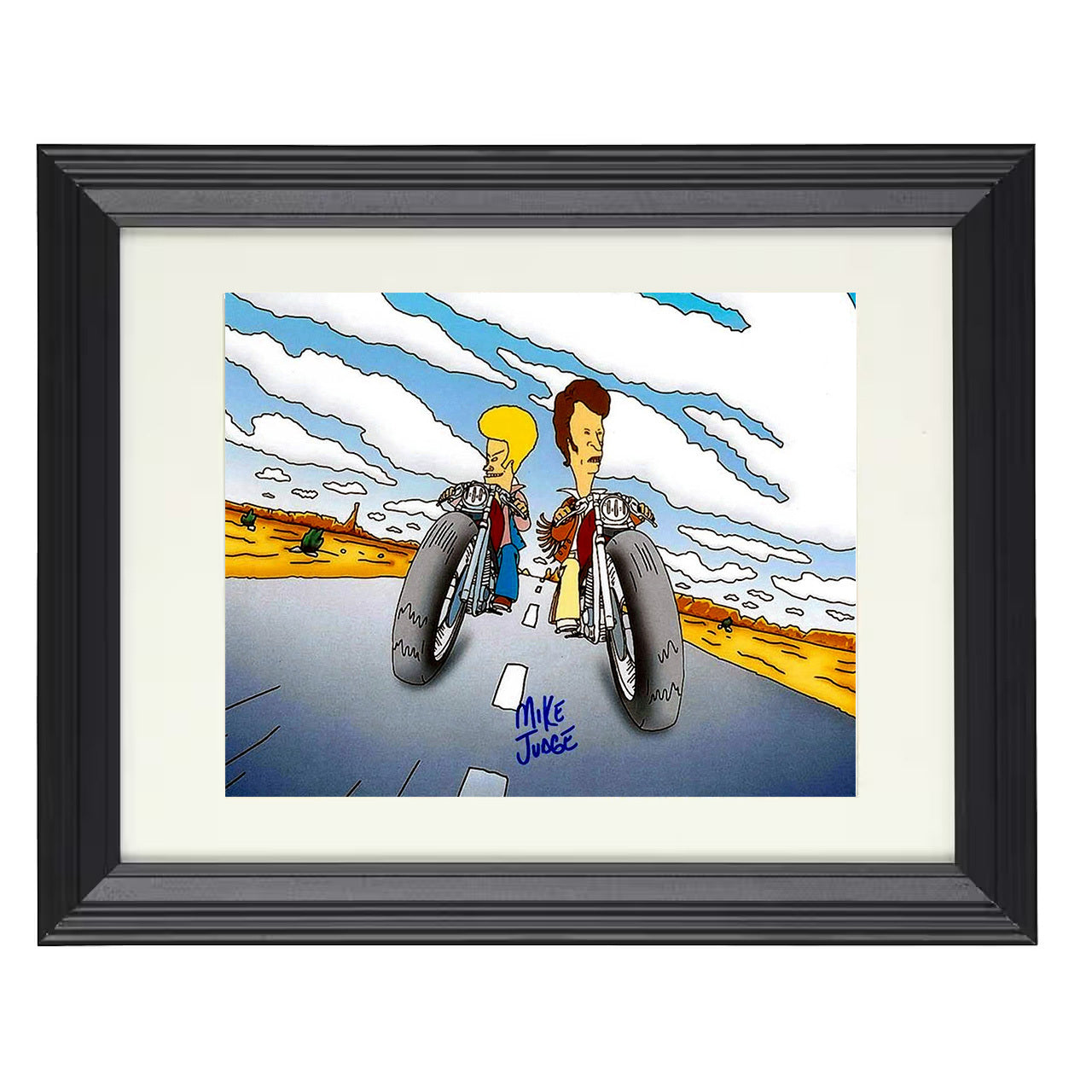 Beavis and Butt-Head – Creator Beavis and Butt-Head Desert – 8x10 black beveled framed television wall art