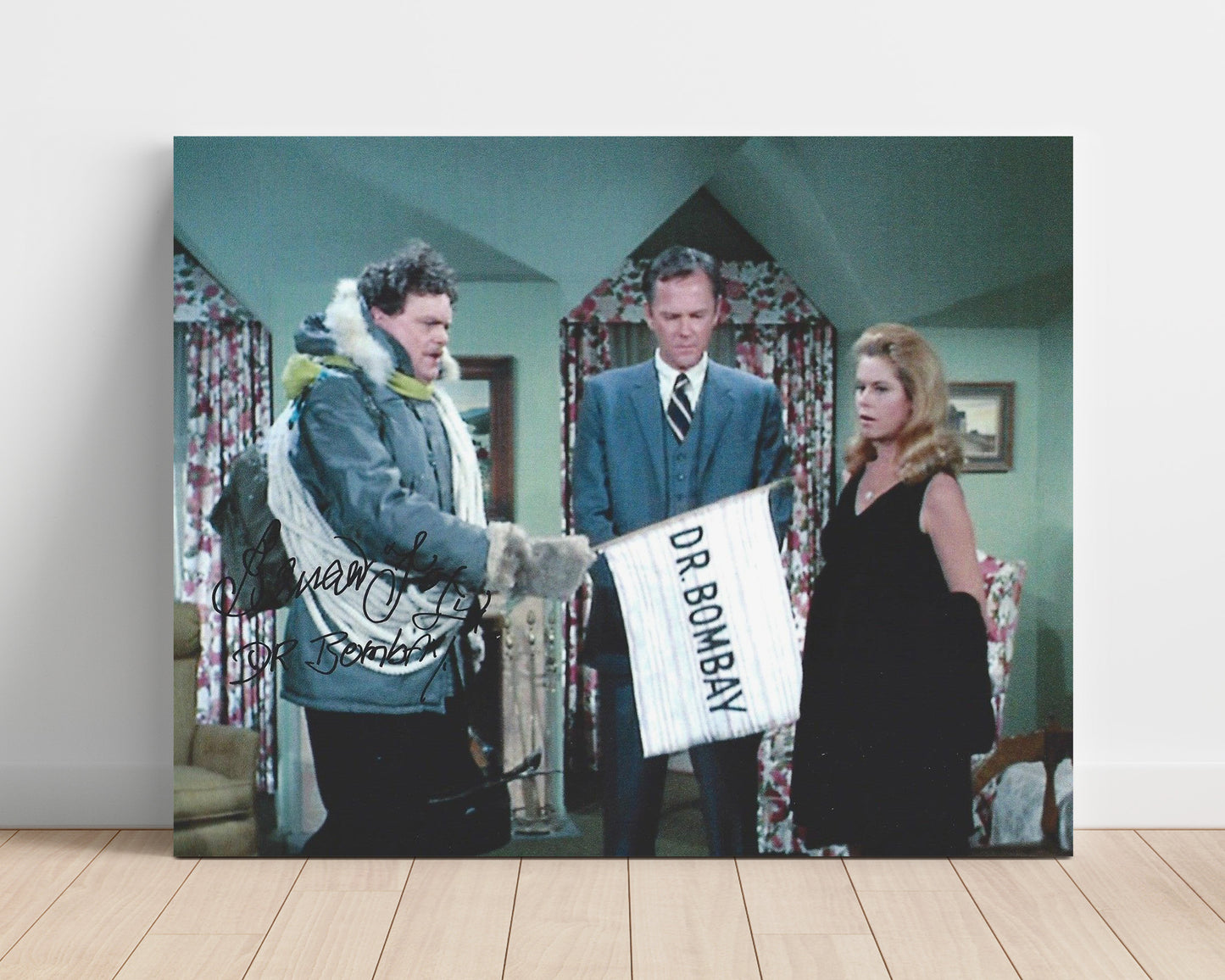Bewitched - Bernard Fox (Dr. Bombay) Magical House Call Scene - Vintage Television Wall Art - 16x20 Unframed Print wall art print - television decor