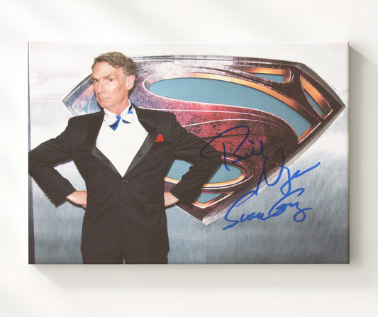 Bill Nye the Science Guy - Bill Nye (Host) Superman Logo Science - Canvas television wall art