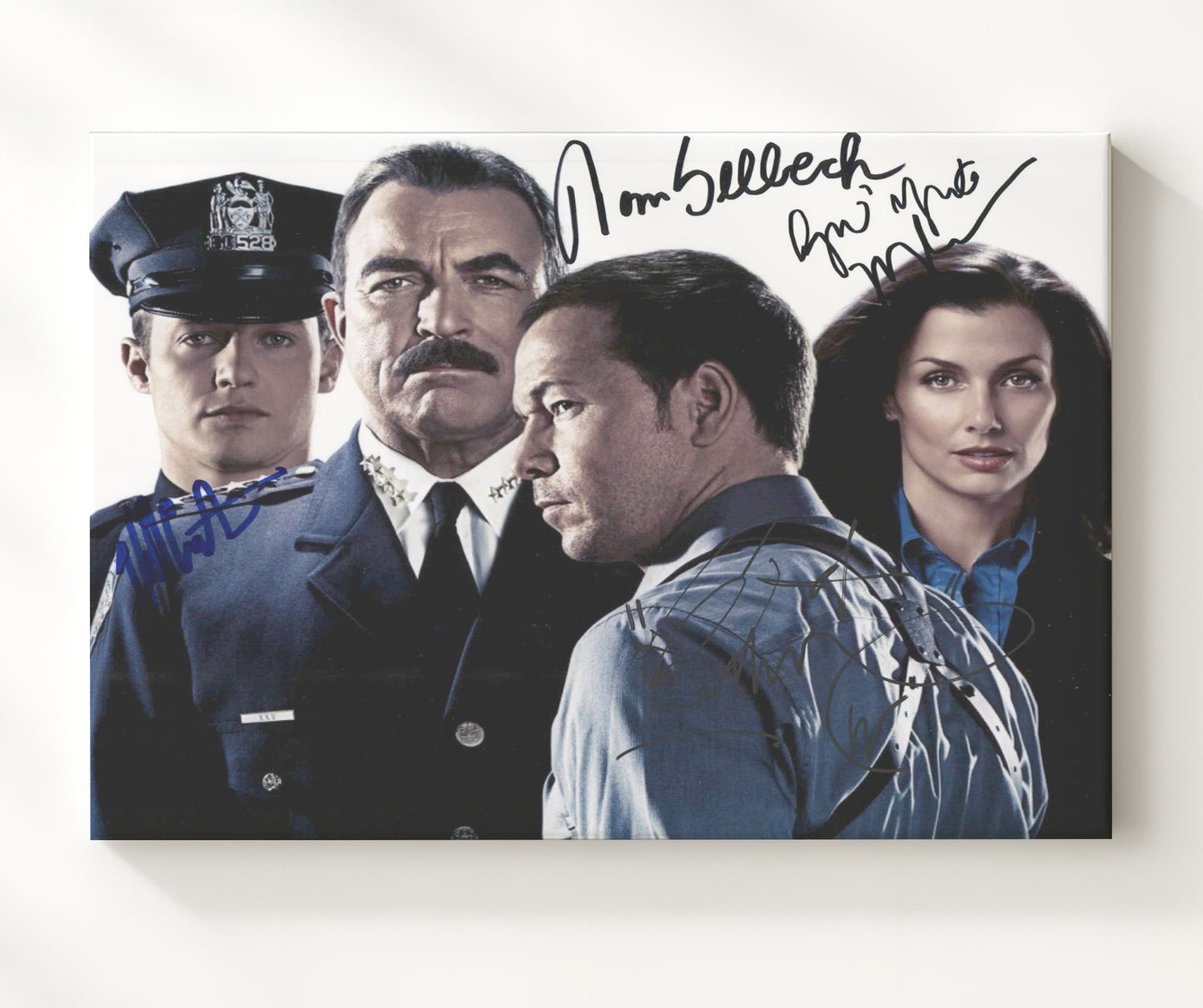 Blue Bloods - Tom Selleck (Frank Reagan) Ensemble Cast Police Drama - Vintage Television Wall Art - 20x24 Canvas wall art print - television decor