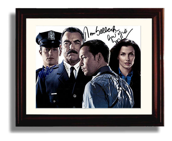 Blue Bloods - Tom Selleck (Frank Reagan) Ensemble Cast Police Drama - Vintage Television Wall Art - 8x10 Beveled Frame wall art print - television decor
