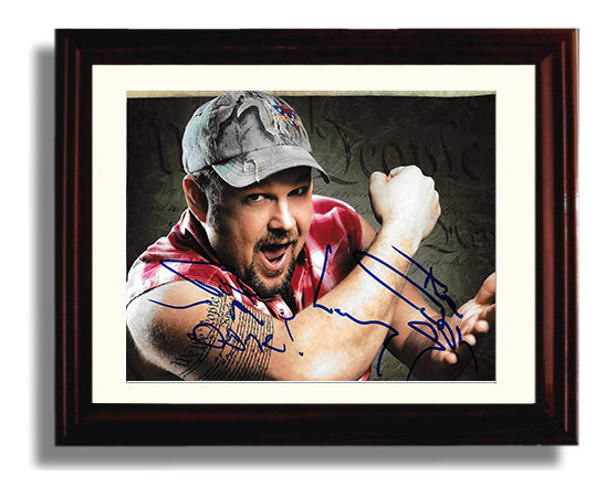 Blue Collar Comedy Tour - Daniel Whitney (Larry the Cable Guy) Flexing Pose - Vintage Television Wall Art - 8x10 Beveled Frame wall art print - television decor