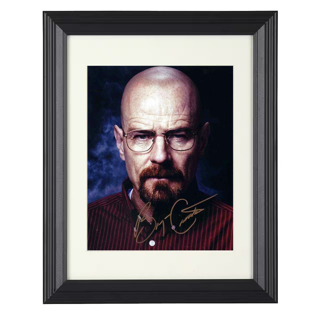 Breaking Bad – Bryan Cranston Walter White Heisenberg – 8x10 black beveled framed television wall art