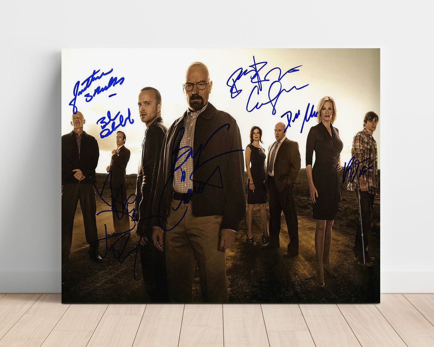 Breaking Bad - Bryan Cranston (Walter White) Ensemble Cast Alt - Vintage Television Wall Art - 16x20 Unframed Print wall art print - television decor