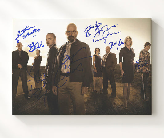Breaking Bad - Bryan Cranston (Walter White) Ensemble Cast Alt - Canvas television wall art