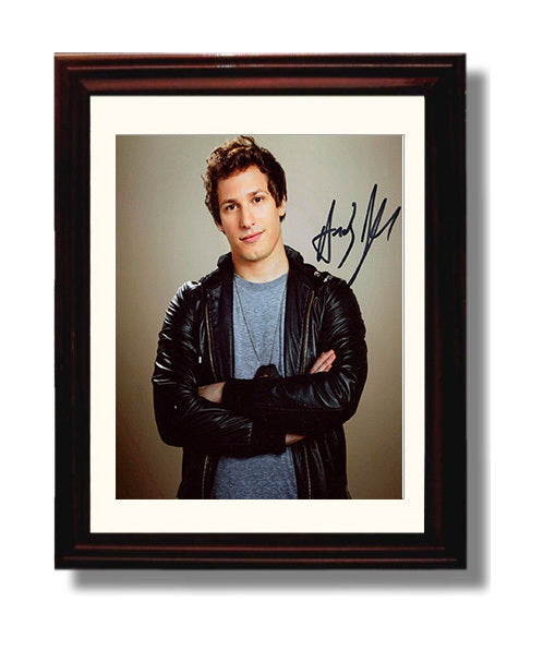 Brooklyn Nine Nine - Andy Samberg Comedy Cop Energy - Vintage Television Wall Art - 8x10 Beveled Frame wall art print - television decor