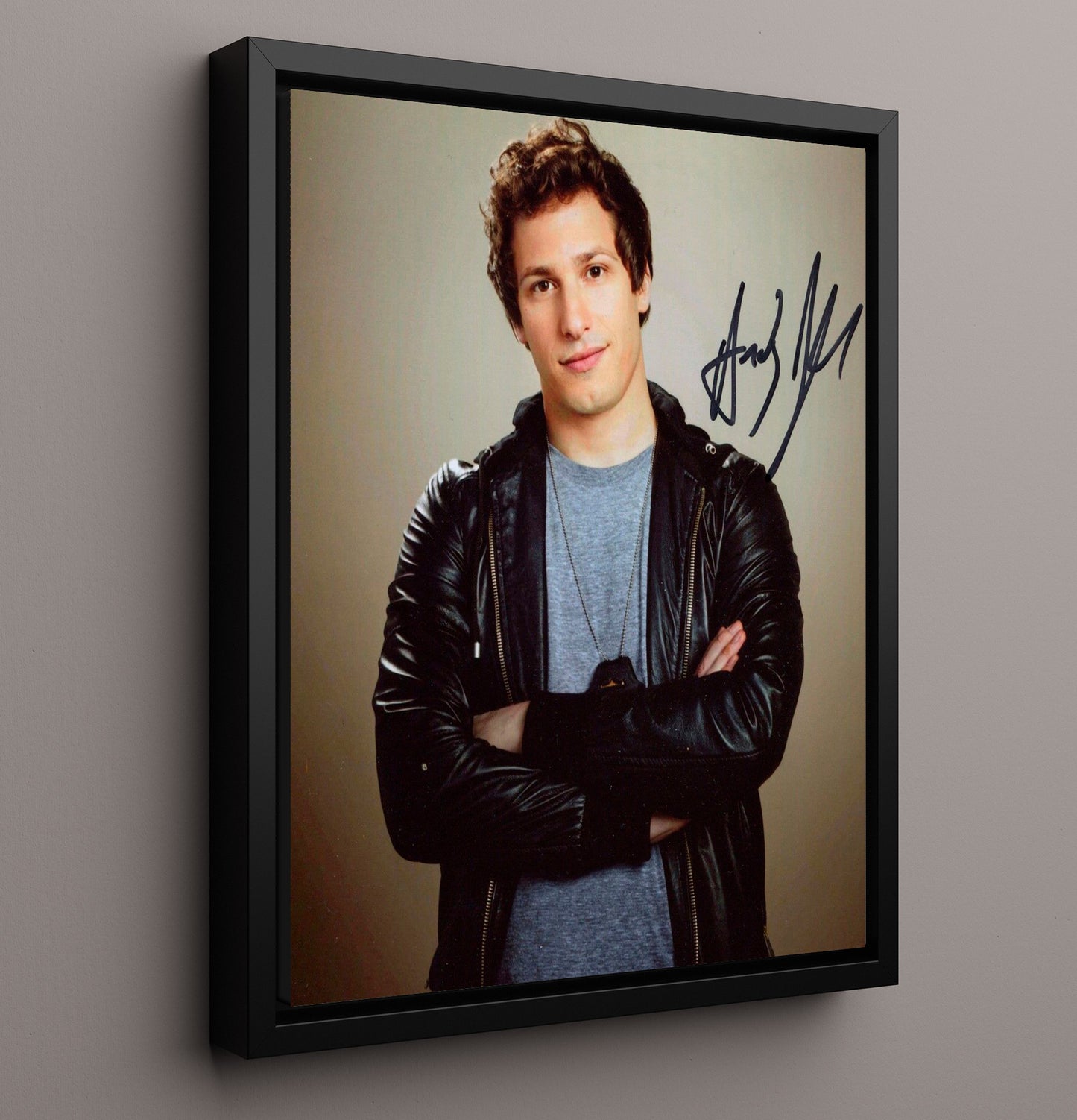 Brooklyn Nine Nine - Andy Samberg Comedy Cop Energy - Vintage Television Wall Art - 16x20 Framed Canvas wall art print - television decor