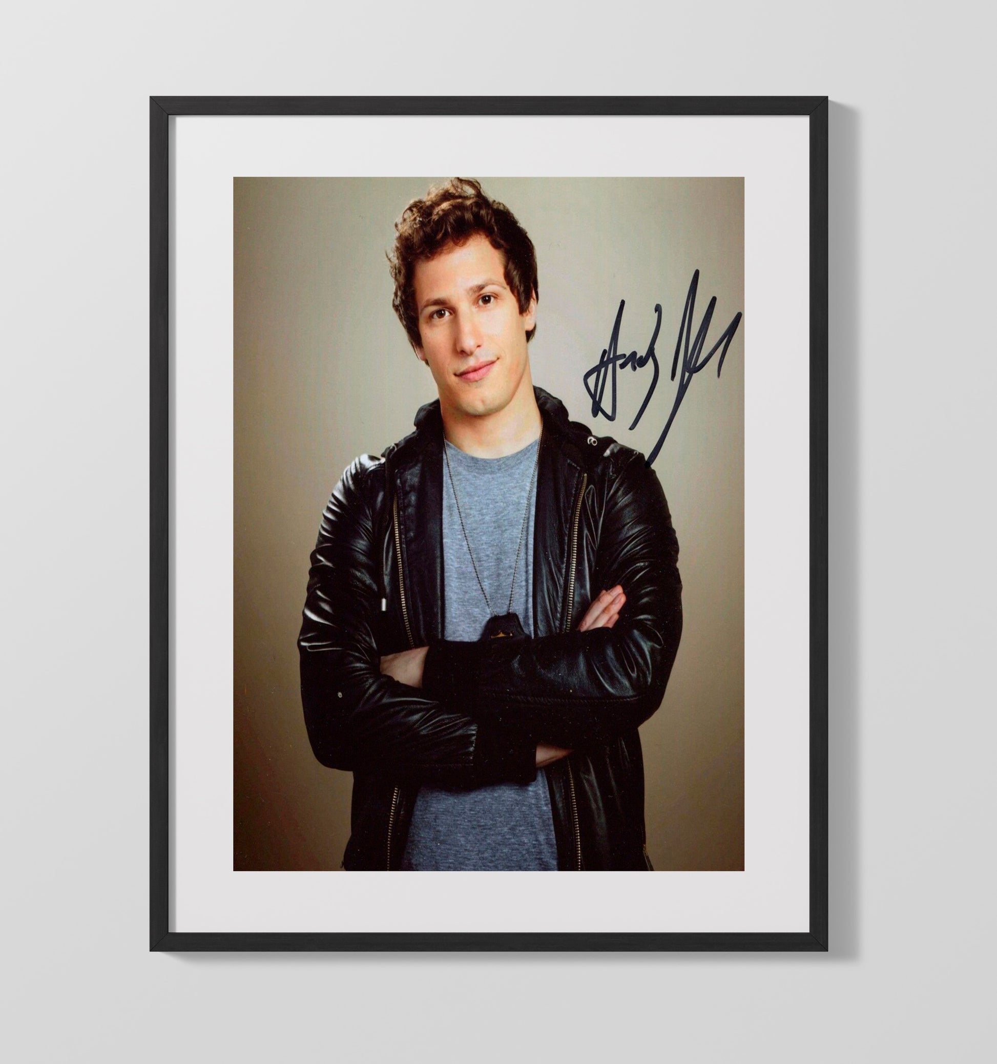Brooklyn Nine Nine - Andy Samberg Comedy Cop Energy - Vintage Television Wall Art - 16x20 Gallery Frame wall art print - television decor
