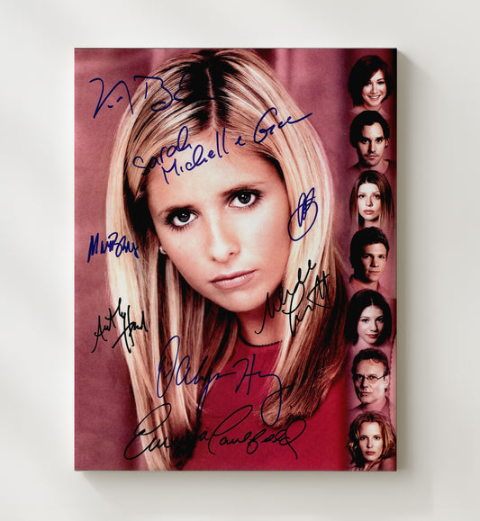 Buffy the Vampire Slayer - Sarah Michelle Gellar Vampire Slayer Heroine Ensemble Cast - Canvas television wall art