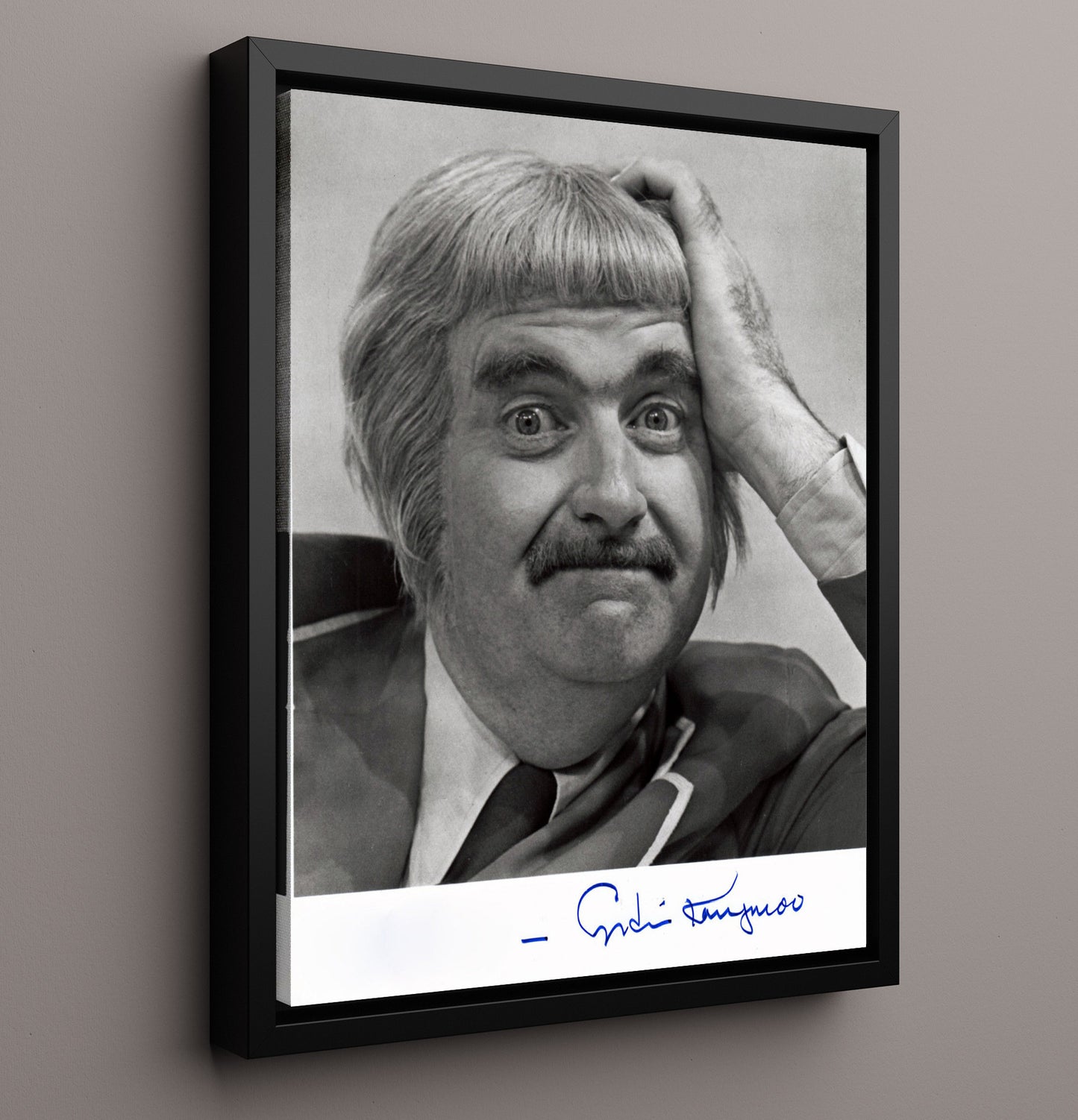 Captain Kangaroo - Bob Keeshan Whimsical Kids TV Host - Vintage Television Wall Art - 16x20 Framed Canvas wall art print - television decor