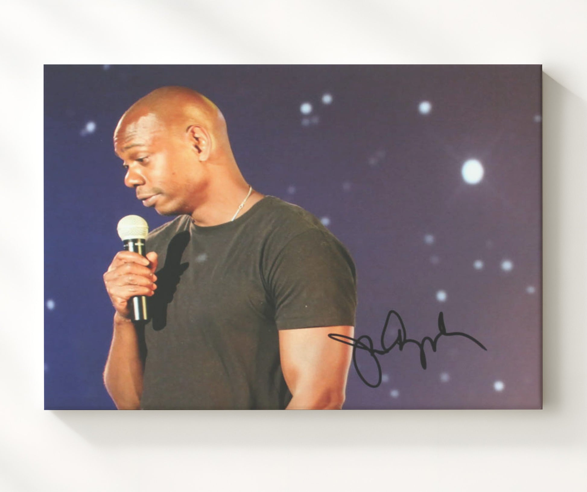 Chappelles Show - Dave Chappelle (Himself) Stand-Up Microphone Stage Scene - Vintage Television Wall Art - 20x24 Canvas wall art print - television decor