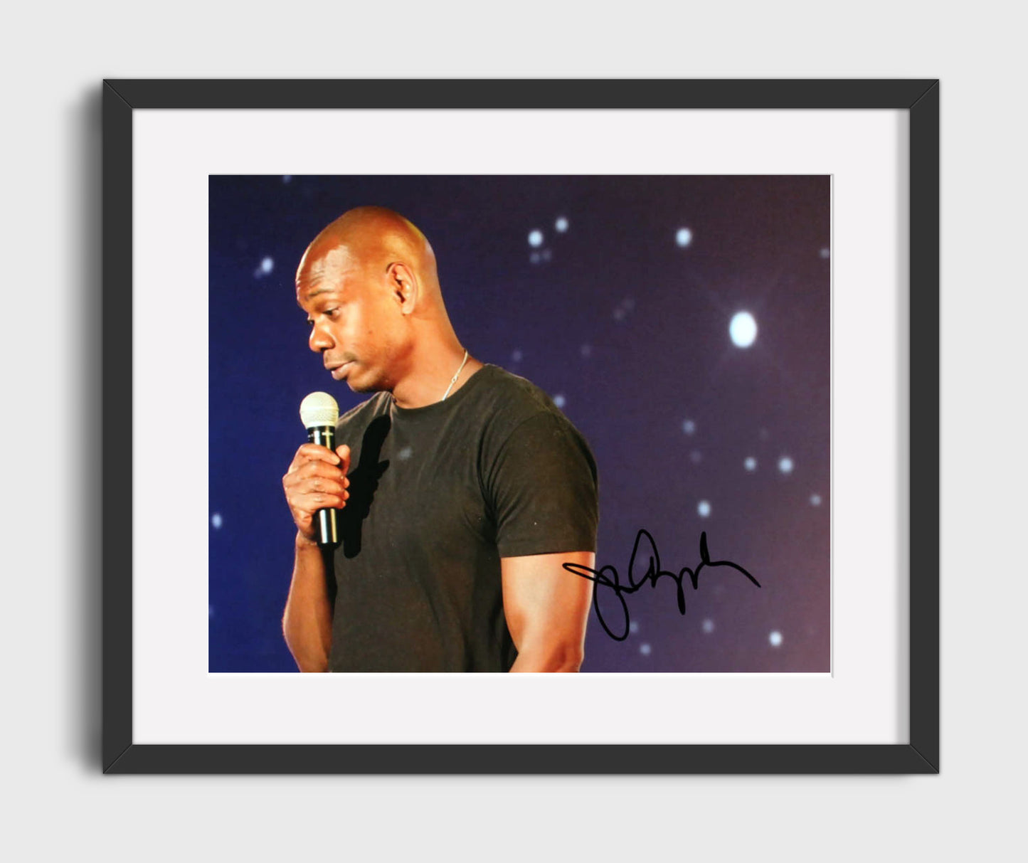 Chappelles Show - Dave Chappelle (Himself) Stand-Up Microphone Stage Scene - Vintage Television Wall Art - 16x20 Gallery Frame wall art print - television decor