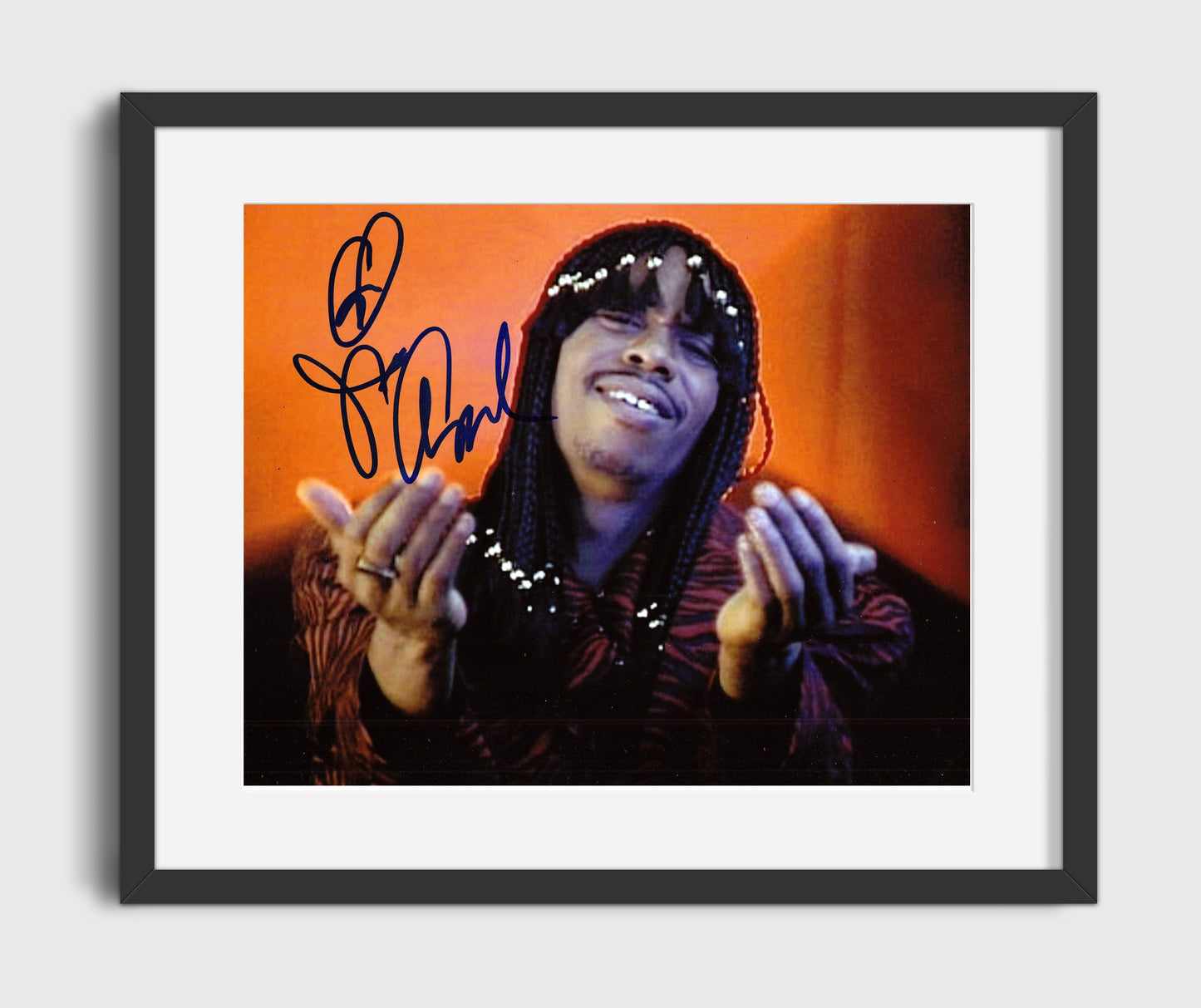Chappelles Show - Dave Chappelle (Rick James) Rick James Comedy Sketch Scene - Vintage Television Wall Art - 16x20 Gallery Frame wall art print - television decor