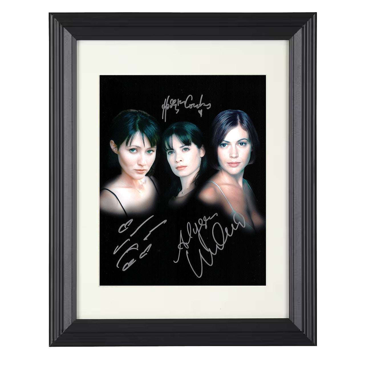 Charmed – Shannen Doherty Holly Marie Combs Alyssa Milano – 8x10 black beveled framed television wall art