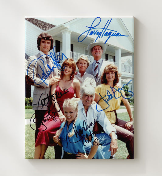 Dallas - Ensemble Southfork Family Oil Dynasty Cast - Canvas television wall art