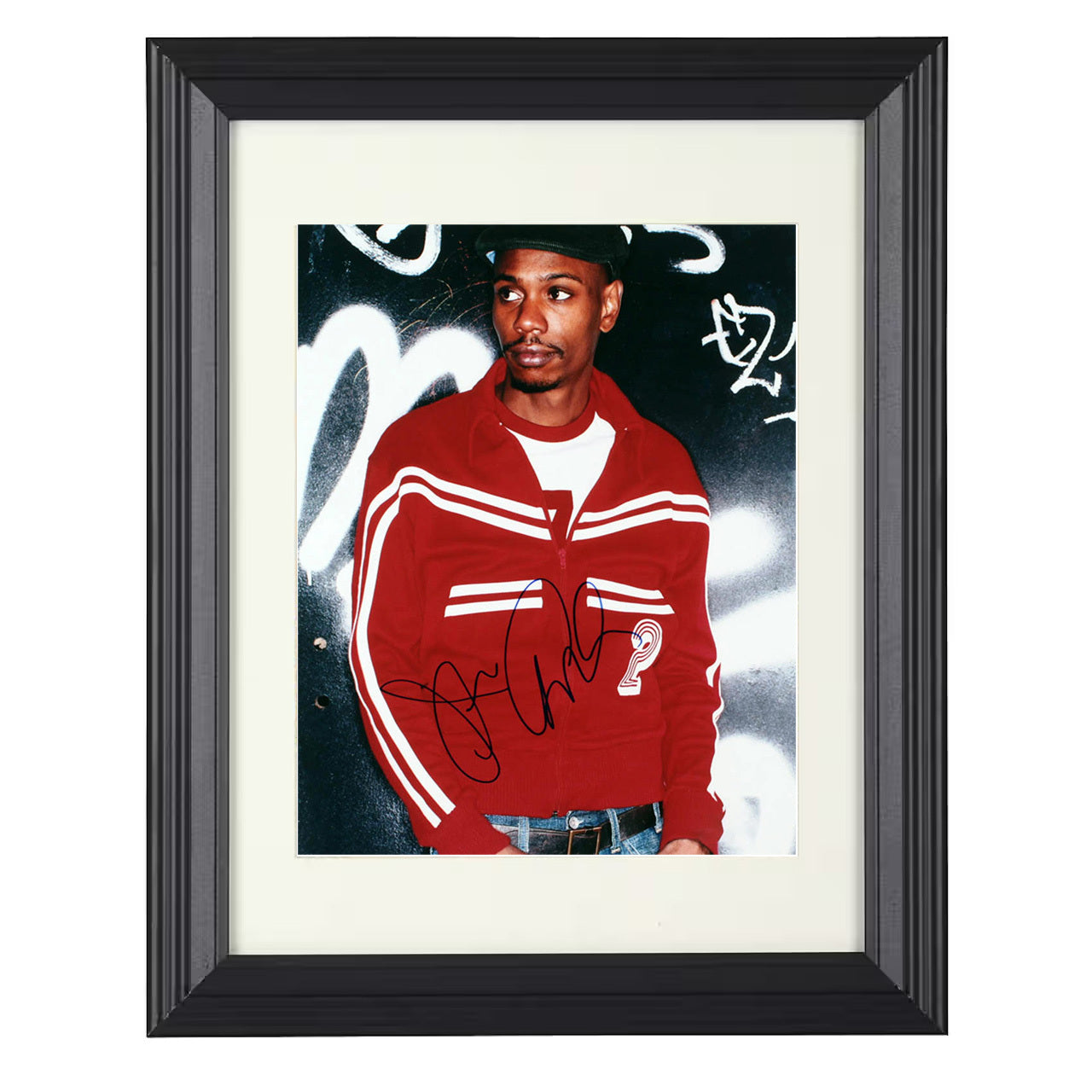 Dave Chappelle – StandUp Icon Street Style – 8x10 black beveled framed television wall art