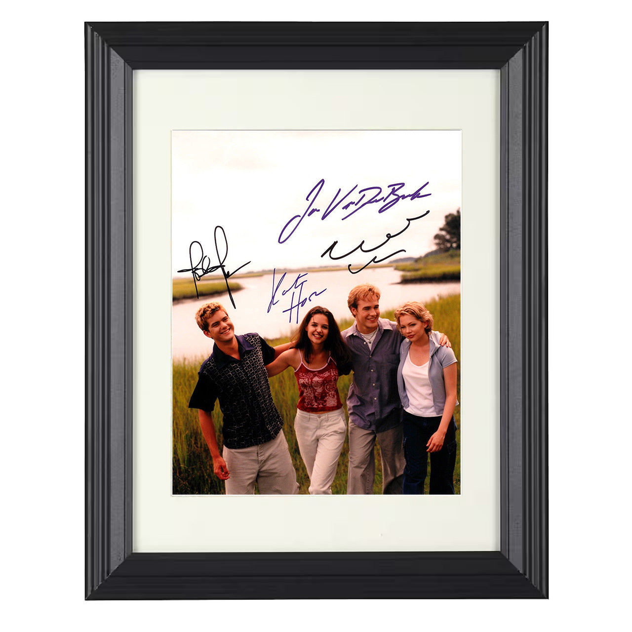 Dawsons Creek – Cast Ensemble – 8x10 black beveled framed television wall art