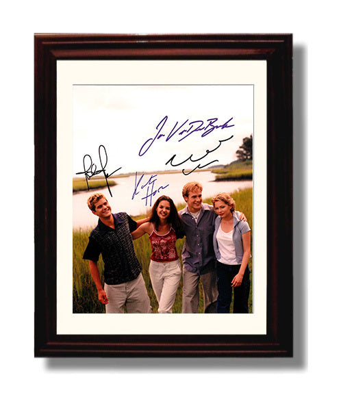 Dawsons Creek - Cast Ensemble - Vintage Television Wall Art - 8x10 Beveled Frame wall art print - television decor
