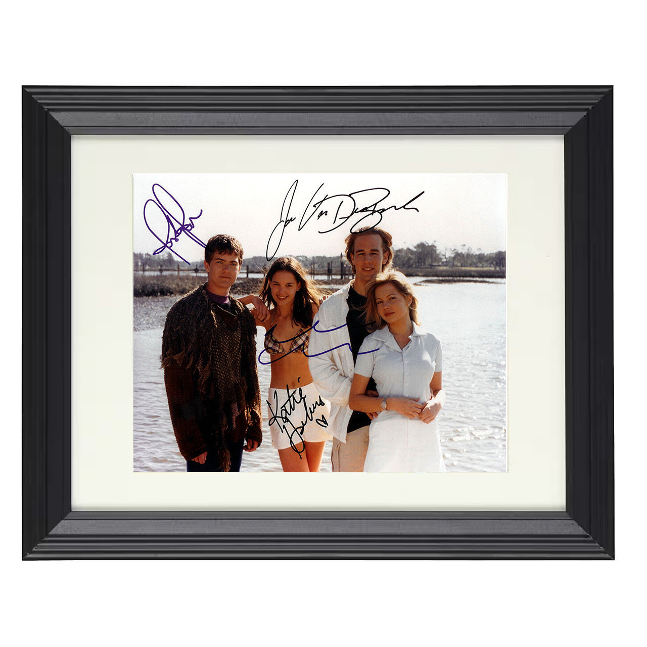 Dawsons Creek – Dawson Leery Cast Waterfront Scene – 8x10 black beveled framed television wall art