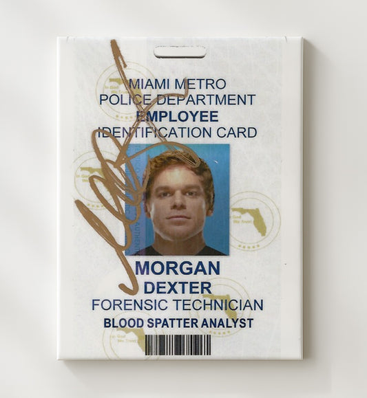 Dexter - Michael C Hall - Miami Metro Police ID Card - Canvas television wall art