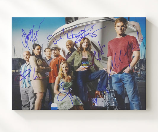 Dexter - Michael C Hall (Dexter Morgan) Ensemble Marina Boat Scene - Canvas television wall art