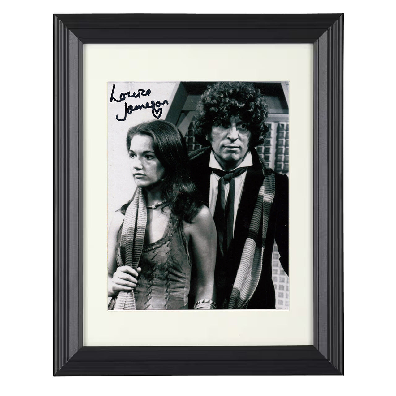 Doctor Who – Louise Jameson – Leela Companion Image – 8x10 black beveled framed television wall art