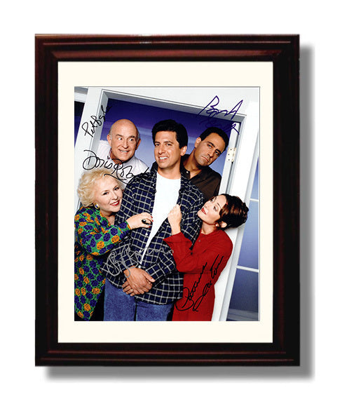 Everybody Loves Raymond - Ray Romano Family Cast Doorway - Vintage Television Wall Art - 8x10 Beveled Frame wall art print - television decor