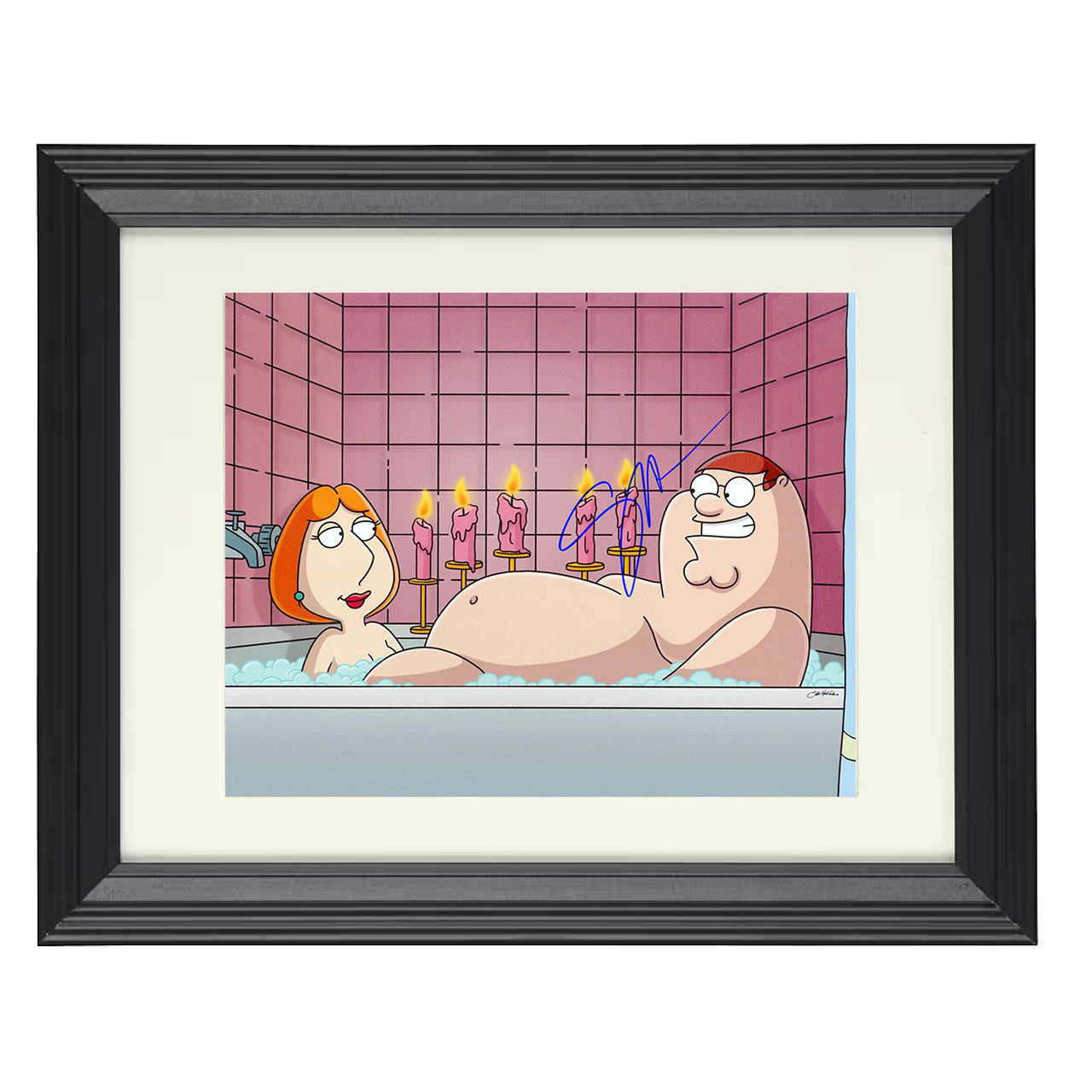 Family Guy – Creator Brian Griffin Character Art – 8x10 black beveled framed television wall art