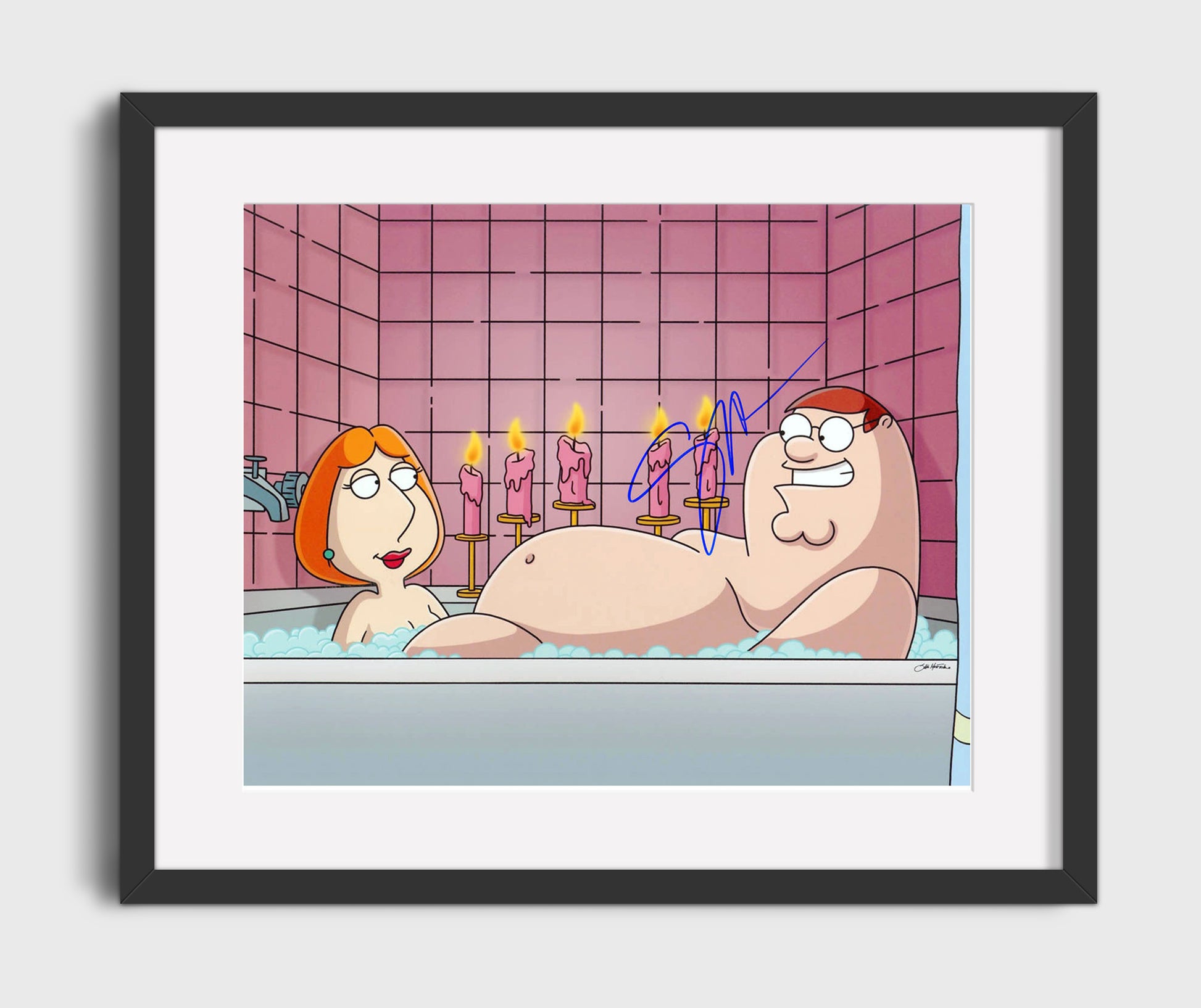 Family Guy - Seth MacFarlane (Creator) Brian Griffin Character Art - Vintage Television Wall Art - 16x20 Gallery Frame wall art print - television decor