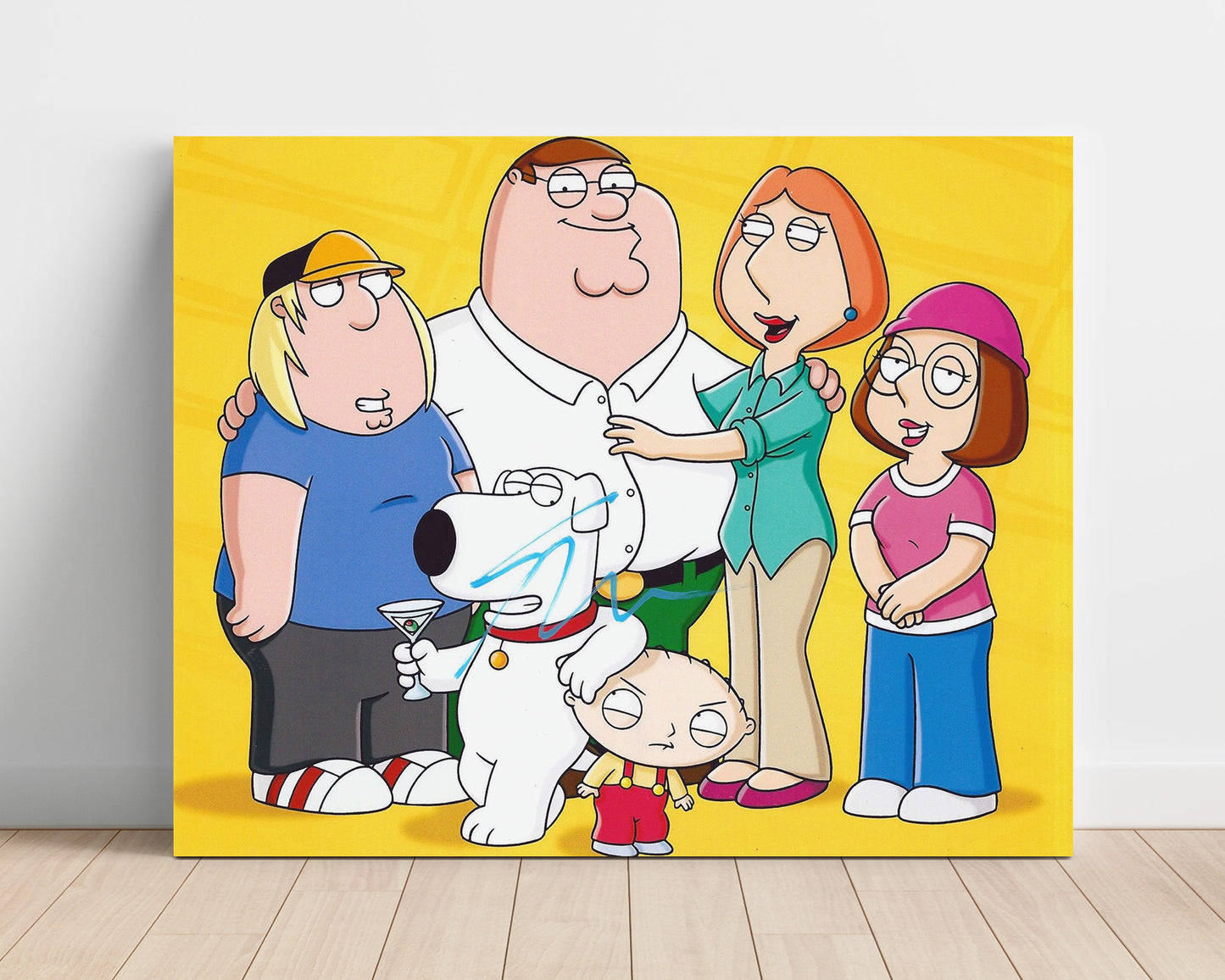 Family Guy - Seth MacFarlane (Creator) Griffin Family Cast Art - Vintage Television Wall Art - 16x20 Unframed Print wall art print - television decor
