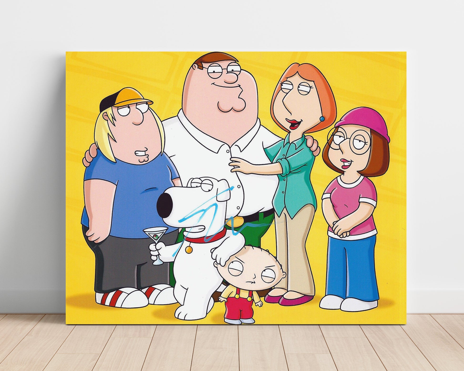 Family Guy - Seth MacFarlane (Creator) Griffin Family Cast Art - Vintage Television Wall Art - 16x20 Unframed Print wall art print - television decor