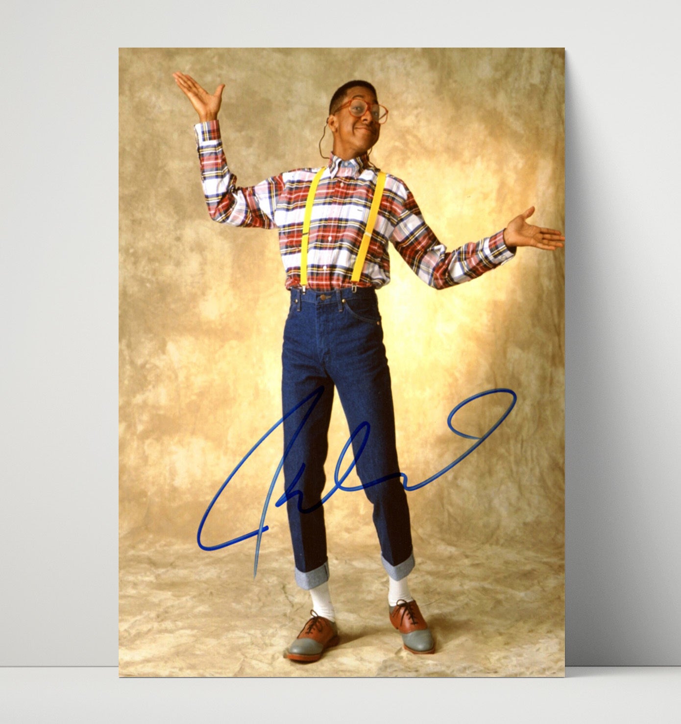 Family Matters - Jaleel White Steve Urkel Suspenders Pose - Vintage Television Wall Art - 16x20 Unframed Print wall art print - television decor