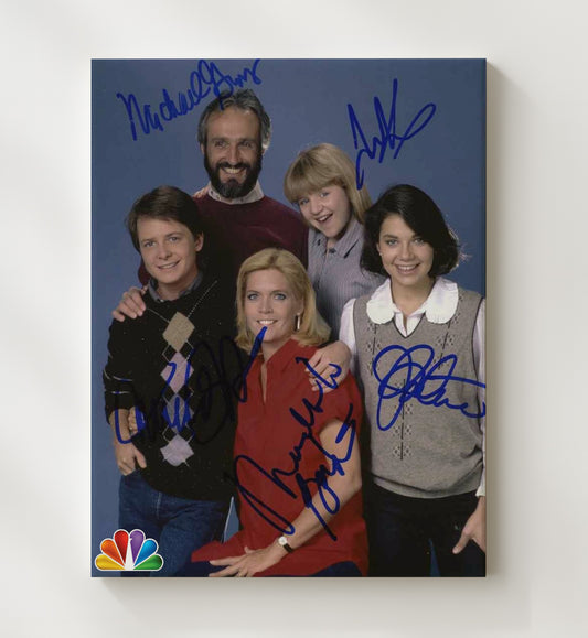 Family Ties - Michael J Fox Cast NBC Promo - Canvas television wall art