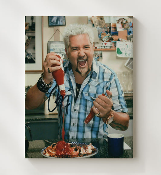 Food Network - Guy Fieri Diner Breakfast Sauce Pour - Canvas television wall art