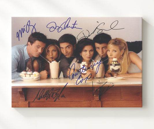 Friends - Jennifer Aniston (Rachel Green) Ensemble Milkshake Diner Scene - Canvas television wall art