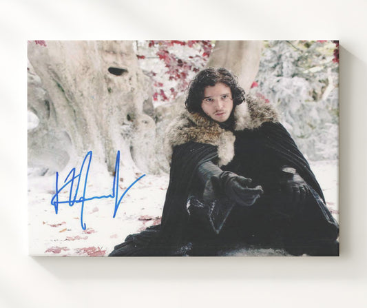 Game of Thrones - Kit Harington (Jon Snow) Weirwood Tree Winter - Canvas television wall art