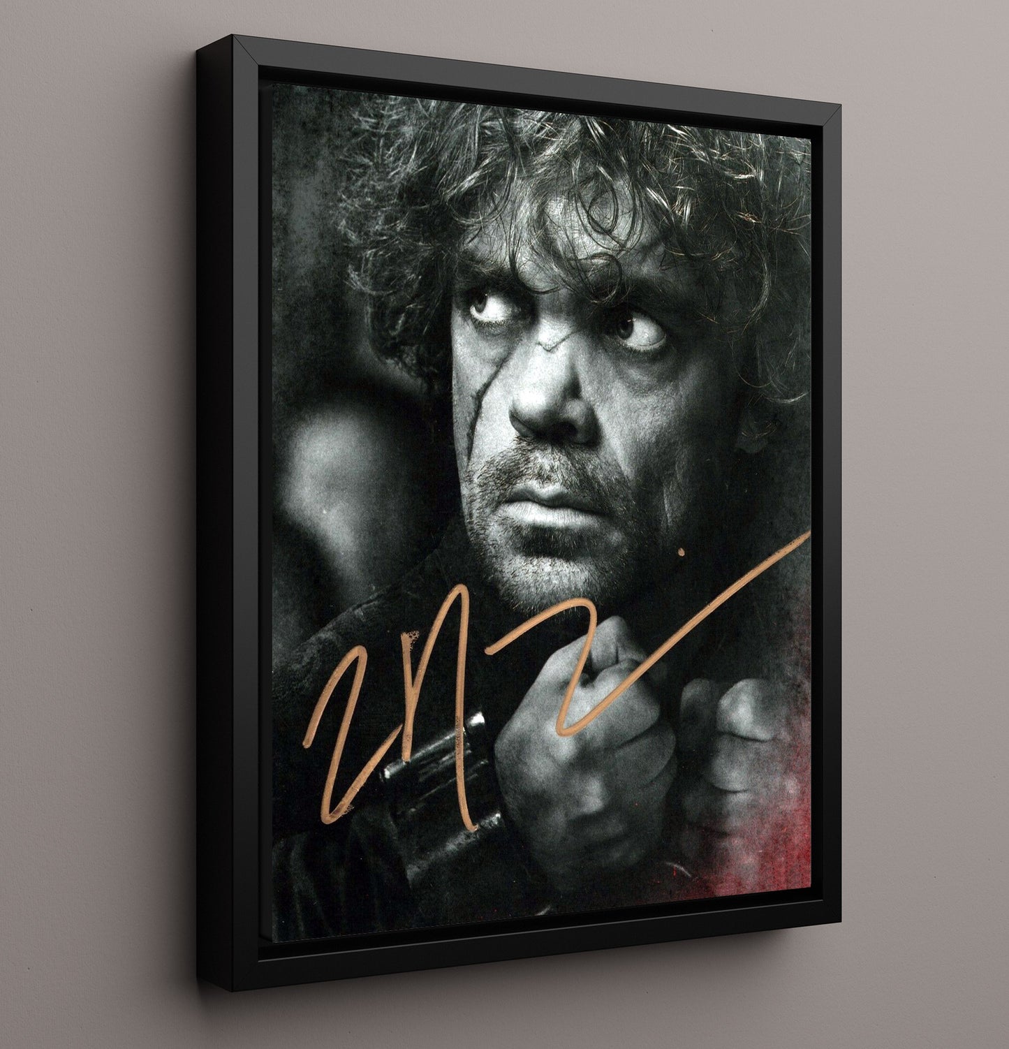 Game of Thrones - Peter Dinklage - Tyrion Lannister Battle Armor - Vintage Television Wall Art - 16x20 Framed Canvas wall art print - television decor