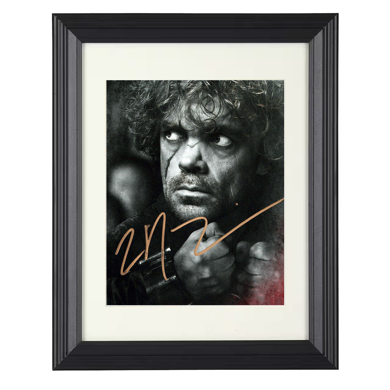 Game of Thrones – Peter Dinklage – Tyrion Lannister Battle – 8x10 black beveled framed television wall art