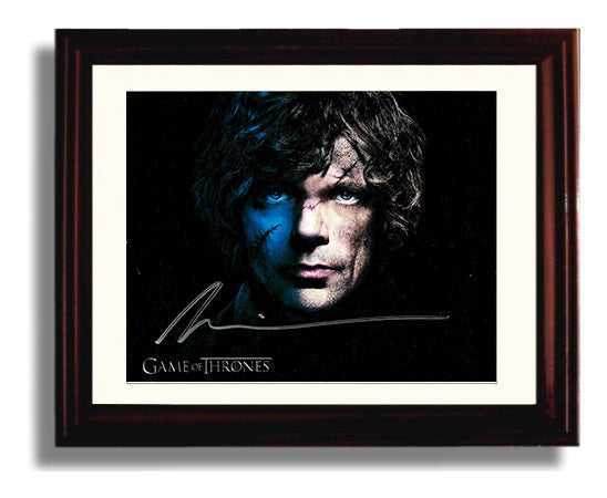 Game of Thrones - Peter Dinklage (Tyrion Lannister) Blue Scar - Vintage Television Wall Art - 8x10 Beveled Frame wall art print - television decor