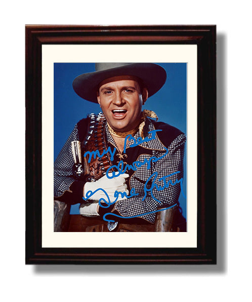 Gene Autry Show - Gene Autry Singing Cowboy Bandolier - Vintage Television Wall Art - 8x10 Beveled Frame wall art print - television decor