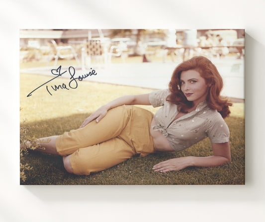 Gilligans Island - Tina Louise (Ginger Grant) Poolside Capri Pose - Canvas television wall art