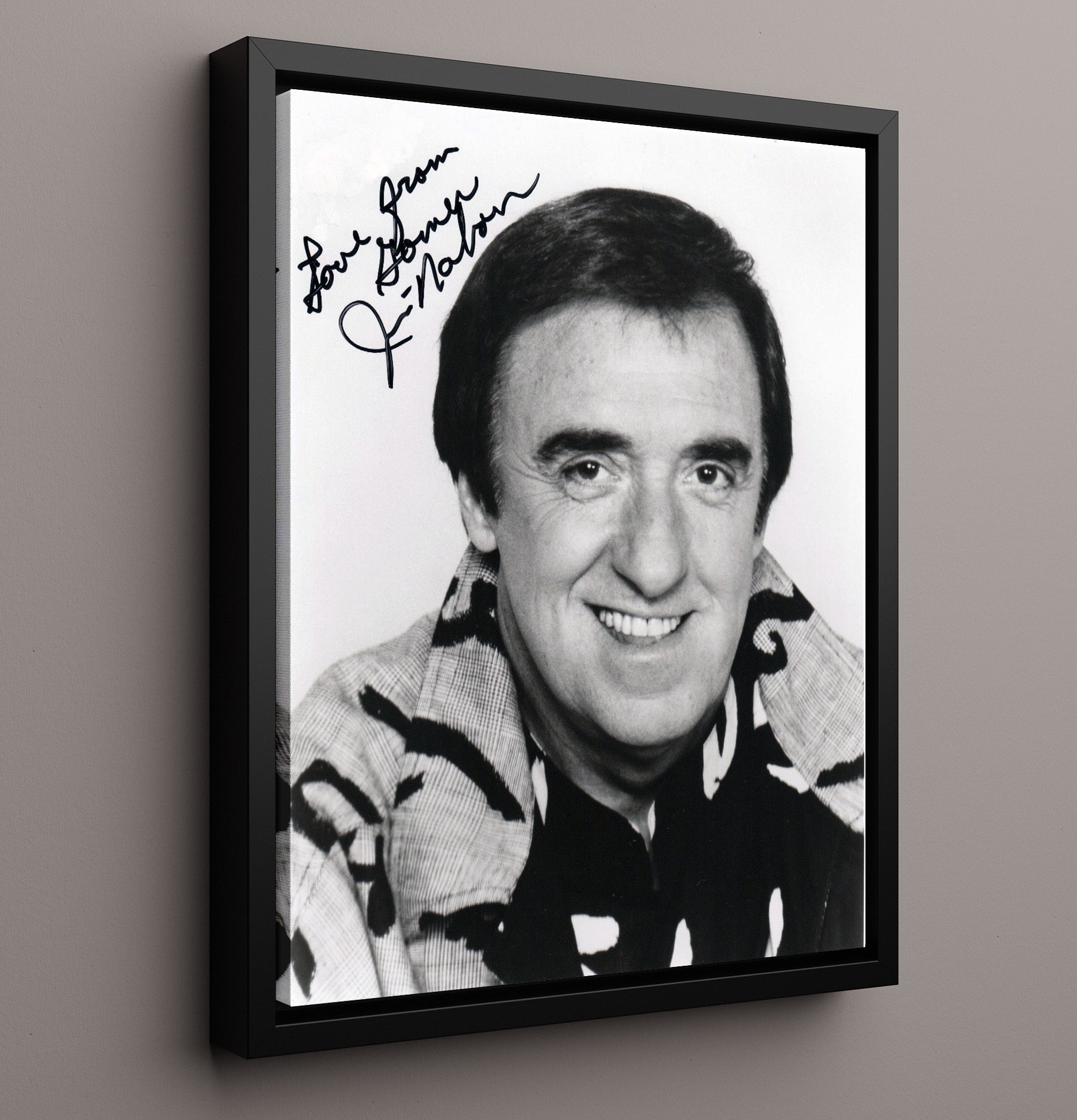 Gomer Pyle USMC - Jim Nabors - Classic Studio Headshot - Vintage Television Wall Art - 16x20 Framed Canvas wall art print - television decor