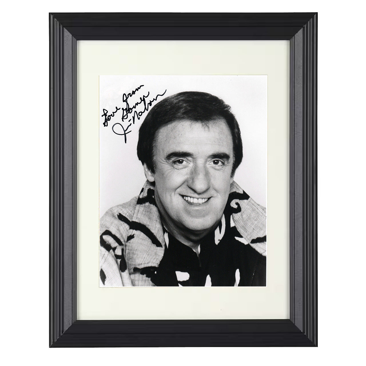 Gomer Pyle USMC – Jim Nabors – Classic Promotional Headshot – 8x10 black beveled framed television wall art