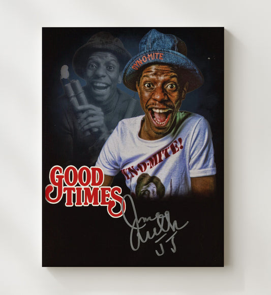 Good Times - Jimmie Walker - J.J. Evans Dynomite Promo Poster - Canvas television wall art