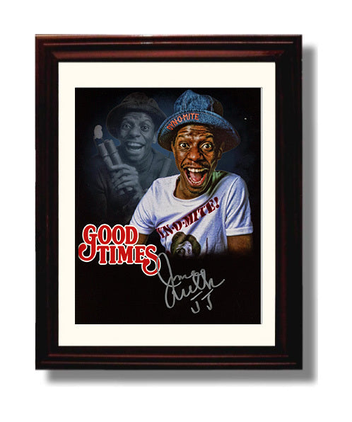 Good Times - Jimmie Walker - J.J. Evans Dynomite Promo Poster - Vintage Television Wall Art - 8x10 Beveled Frame wall art print - television decor